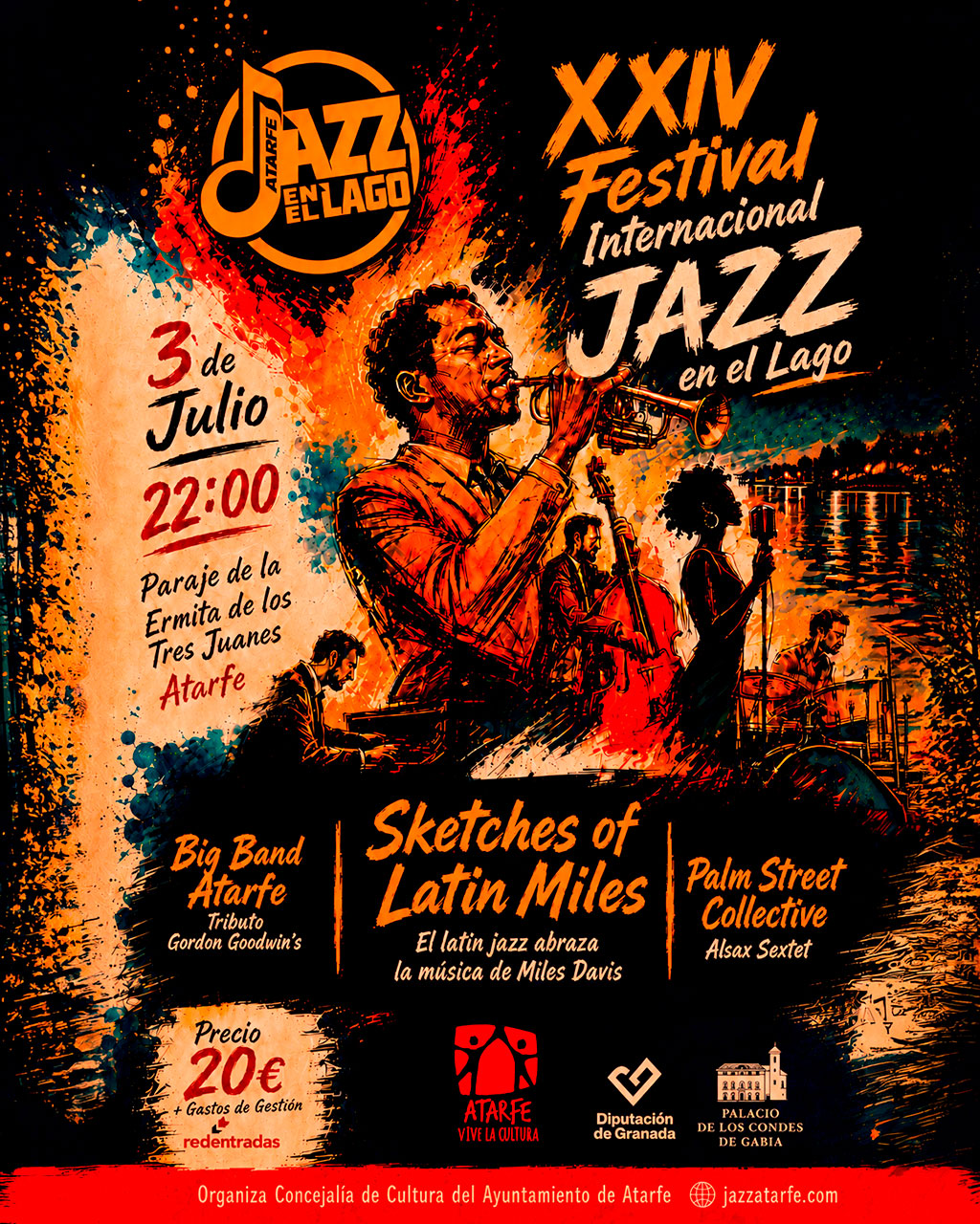 Cartel del XXIV Festival Internacional Jazz en el Lago 2026 en Atarfe